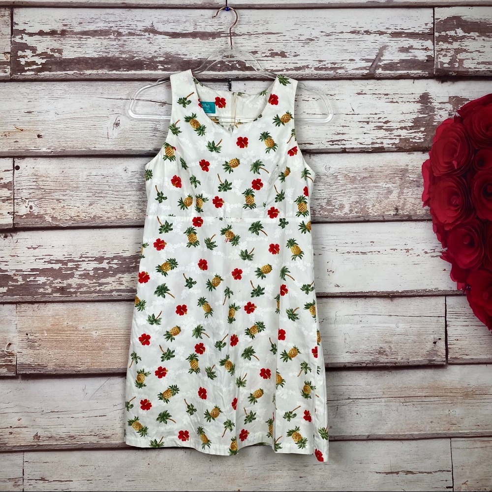 Kona Malia authentic Hawaiian pineapple mini dress
